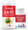 Evolution Advance Sport Nutrition CLA Fit – Safflower Conjugated Linoleic Acid Supplement, Support Lean Muscle Mass, Promote Energy (90 Softgels)+ Menos agua – reduce la retención de agua (60 cápsulas)