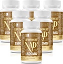 1500 MG Liposomal NAD+, 98%+ Absorción, NAD+ Suplemento para Hombres Mujer con TMG, para la Defensa del Envejecimiento, Energía Celular, Función del Corazón, Longevidad, 360 Softgels