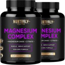 Citrato de magnesio " óxido 500mg Suplemento Complejo - Absorción alta Fuerza máxima - Ayuda a apoyar la densidad de huesos y fuerza, músculos, energía y sueño - 240 cápsulas vegas