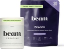 Dream Sleep Powder, Suplemento de sueño, Beam Creatine, 30 Servimientos Cada