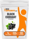 BulkSupplements.com Blackcurrant Powder - Black Currant Suplemento, Superfood Suplemento - Air Dried & Gluten Free, 5g por Serving, 500g (1.1 lbs) (Pack of 1)
