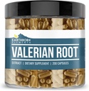 Elementos terrestres Valerian Root 200 Capsules, Puro ' Undiluted, No Additives