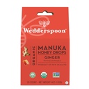 Wedderspoon Organic Manuka Honey Drops, Ginger & Echinacea, 20 Conde (Pack of 1) ¦ Genuine New Zealand Honey ← Perfect Remedy For Dry Throats