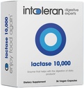 Lactase 10,000 Digestive Enzymes - 36 Capsules ← Suplemento para la Intolerancia de lactosa ¦ Lactase Enzyme That Helps Digest Dairy " Lactose TEN High Dosed " Fast Acting TEN Pure " Vegan TEN Low FODMAP