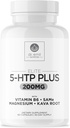 200 MG 5-HTP Elite con Kava Root Extract, Magnesium & SAM-e para mantener el sueño normal saludable " Crear un sentido del bienestar - 5HTP Suplemento con vitamina B6 - 60 cápsulas, 30 servicios