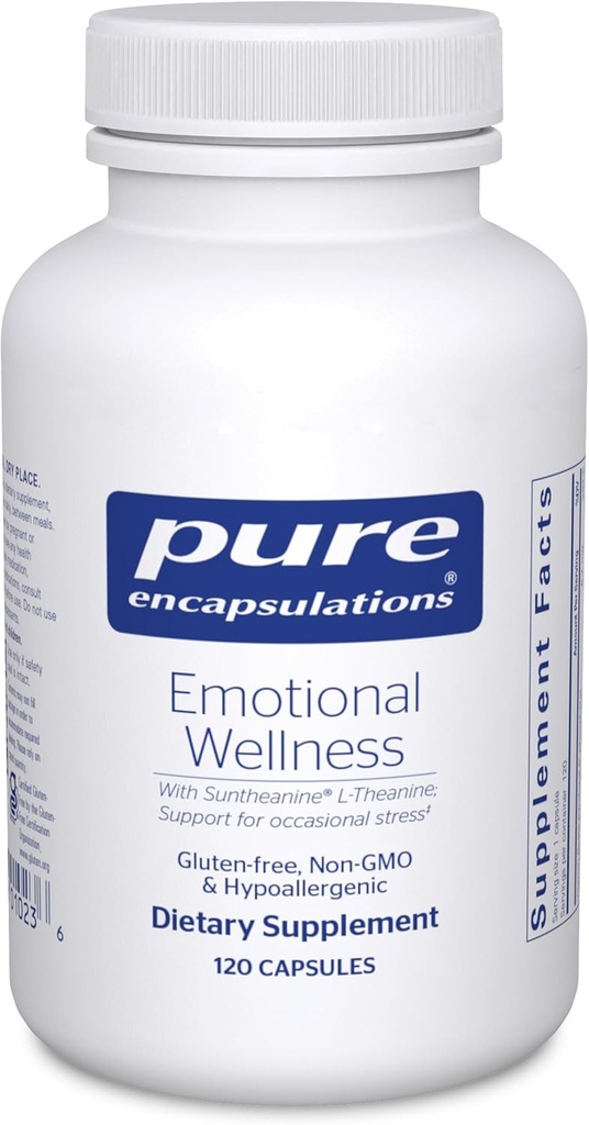 Pure Encapsulations Emotional Wellness  sometida Support for Occasional Stress* tención 120 Capsules