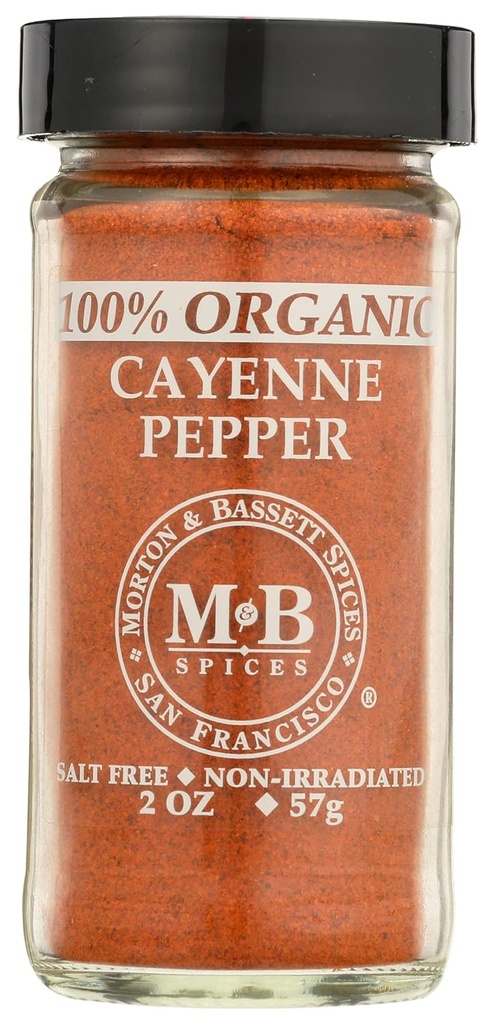 Morton " Bassett, Cayenne, Organic, 2 Oz