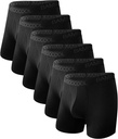 BAMBOO COOL Ropa interior masculina transpirable Modern Multipack Comfortsoft Moisture-Wicking Boxer Briefs 6 Pack