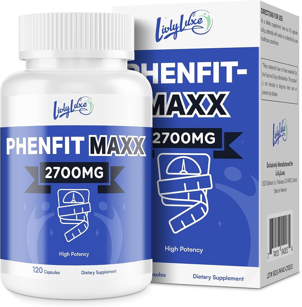 PhenFit-Maxx Weight Loss Suplemento - Appetite Suppressant and Diet Pills - Metabolism Booster con CLA, L-Carnitine, Weight Loss Suplementos para Mujeres y Hombres
