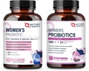 NATURE TARGET Probióticos y prebióticos femeninos, arándano " D-Mannose " , 50 millones-CFUs, probióticos orgánicos para la salud digestiva/salud del niño/propulsor inmunológico/gestión del peso