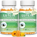 2 Pack Lutein Gummies 25mg, Azúcar gratis Zeaxanthin Suplementos Gummies, Eye Health Supplement for Adults, Eye Vitamins Lutein for Vision and Blue Light Protection, Mango Flavor, 120 Condes