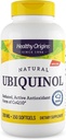Orígenes saludables Ubiquinol (formulario activo de CoQ10), 200 mg - Kaneka Ubiquinol Suplementos para la salud cardíaca " Apoyo antioxidante - Gluten-Free " Non-GMO Suplemento - 150 Softgels