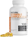Bronson Natural Vitamina E Complex 400 I.U. Suplemento (d-Alpha Tocopherol Plus d-Beta, d-Gamma, & d-Delta Tocopherols), Antioxidante natural, 100 Softgels