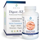 Eniva Digest-EZ Digestive Enzymes Bromelain y Papain Ginger y Alfalfa Blend(120 caps)