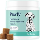 Pawfy Probióticos para Perros TENIDO Soporta Salud Digestiva, Diarrea para Perros Pequeños, Grandes Perros TENIENDO Mejora la Salud Gut TENIDO Suplementos Anti Levadura ANTES Skin Health Alergías Estacionales Soporte - 30 Chews (Chicken)