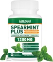 Spearmint Plus Suplemento 1200mg - para la salud digestiva, de la piel y del estómago, Spearmint alternativo Té- USA Hecho " Tested - 60 Softgels