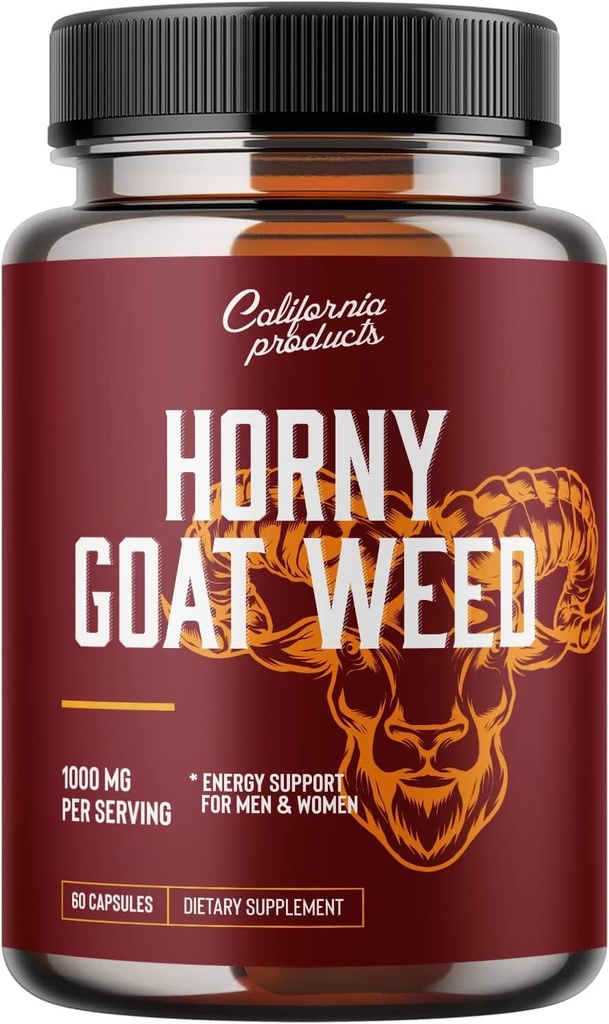 Horny Goat Weed Complex con 1000 mg Horny Goat Weed Extract y Extra Strength Tongkat Ali Root Powder Natural Maca Root Extract Maca Root Powder