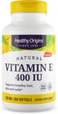 Orígenes saludables Vitamina E 400 UI (Natural, no GMO, Gluten Free, Skin Support, Cardiovascular Support), 180 Softgels