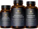 Inessa Essential Wellness Bundle ← Multivitamin, Probiótico & Omega 3 Producido a un grado clínico para el bienestar óptimo para hombres y mujeres