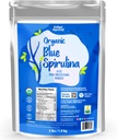 El mejor orgánico de Ellie Blue Spirulina Powder Superfood Suplemento - Odorless - 3LB Bulk - Vegan, no GMO, Gluten-Free, Dairy-Free, Brillante Azul Food Coloring - Agua Pura Extracto