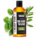 Leven Rose Beard Wash Shampoo por Ranger Grooming Co, Sulfate Free Natural Beard Cleanser & Conditioner for Men, Tea Tree & Peppermint for Growth & Thickening, Paraben Free 4 oz