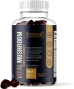 Vital Mushroom, Super Complex Blend Gummies, Nootropic, Cognitive Clarity, Gut Support, Immune Fortifying, Delicious Raspberry Flavor.