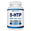 5-HTP 200 MG Por Serving Plus Calcium for Mood, Sleep – Supports Calm and Relaxed Mood – 99% High Purity – 120 Capsules – Arazo Nutrition