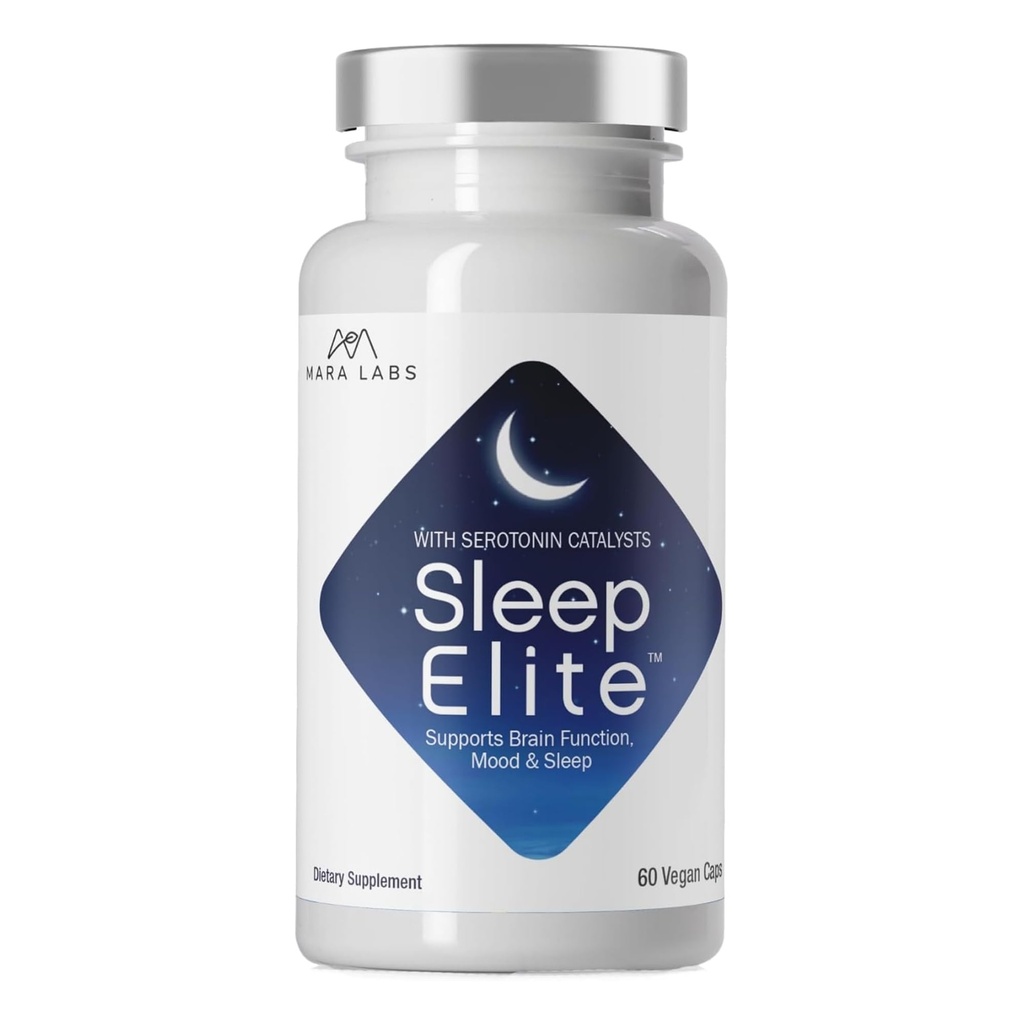 Mara Labs SleepElite ← Soporta Función del Cerebro, Mood y Dormir TENIDO CON Catalysts Serotonin TENIDO 30 Servimientos