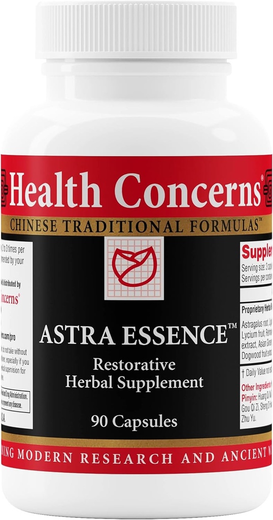 Preocupaciones de salud Astra Essence – Suplemento de Apoyo Tonico Herbal – Medicina Tradicional China para la Vitalidad, Memoria, Mareos, Vertigo, Recuperación & Apoyo Inmunitario – 90 cápsulas