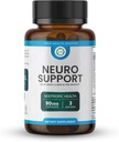 Neuro Support - Suplemento Nootropic Premium para Focus, Energy, Mental Clarity y Performance Organic Lion’s Mane, Bacopa Monnieri, Rhodiola, Non-GMO Gluten-Free CDP Choline 90 Veg Capsules