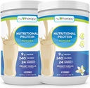 NuTherapy NuTherapy Powder de proteínas nutricionales para adultos- vitaminas y minerales para el apoyo nutricional y el apoyo a la salud ósea - 6 servidumbres (Pack of 2)