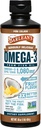 Suplemento líquido de aceite de pescado Omega 3 de Barlean con vitamina D para hombres y mujeres, Pina Colada, 1080 mg EPA y DHA Fatty Acid, 16 oz