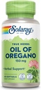 SOLARAY Oil of Oregano Softgels 150 mg - Oregano Oil Supplement for Powerful Wellness Support - Gentle Digestion - Extra Virgin Olive Oil Base - Vegan, 60-Day Guarantee - 60 Servings, 60 Softgels