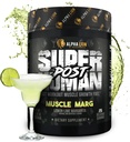 Alfa León Superhumano Post Workout Powder, Muscle Builder Drink, Creatine Monohydrate + Más para Lean Muscle Growth, Strength & Volume, Supplement for Women & Men (25 Servings, Muscle Marg)