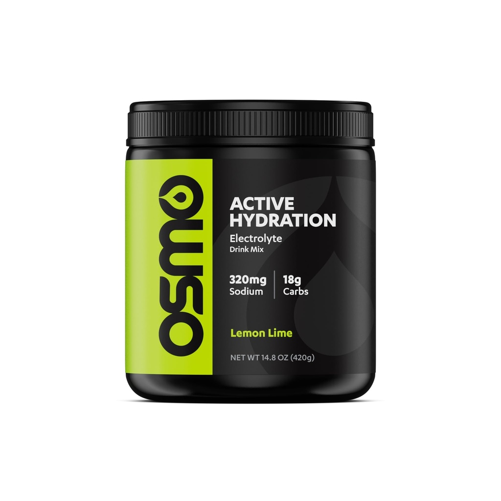 Osmo Active Hydration Electrolyte Powder (20 Servings) - Includes Sodium, Magnesium, Potassium, Carbs & Vitamins, Cane Sugar - All Natural, 3X Faster Hydration, Boosts Power & Endurance, Lemon Lime