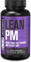 Jacked Factory Lean PM Night Time Fat Burner, Sleep Aid Supplement, " Appetite Suppressant for Men and Women - 120 Stimulant-Free Veggie Weight Pills Diet