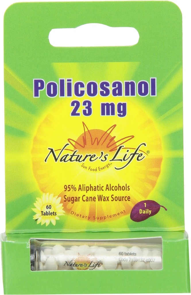 Life Policosanol Tablets, 23 Mg, 60 Cuenta