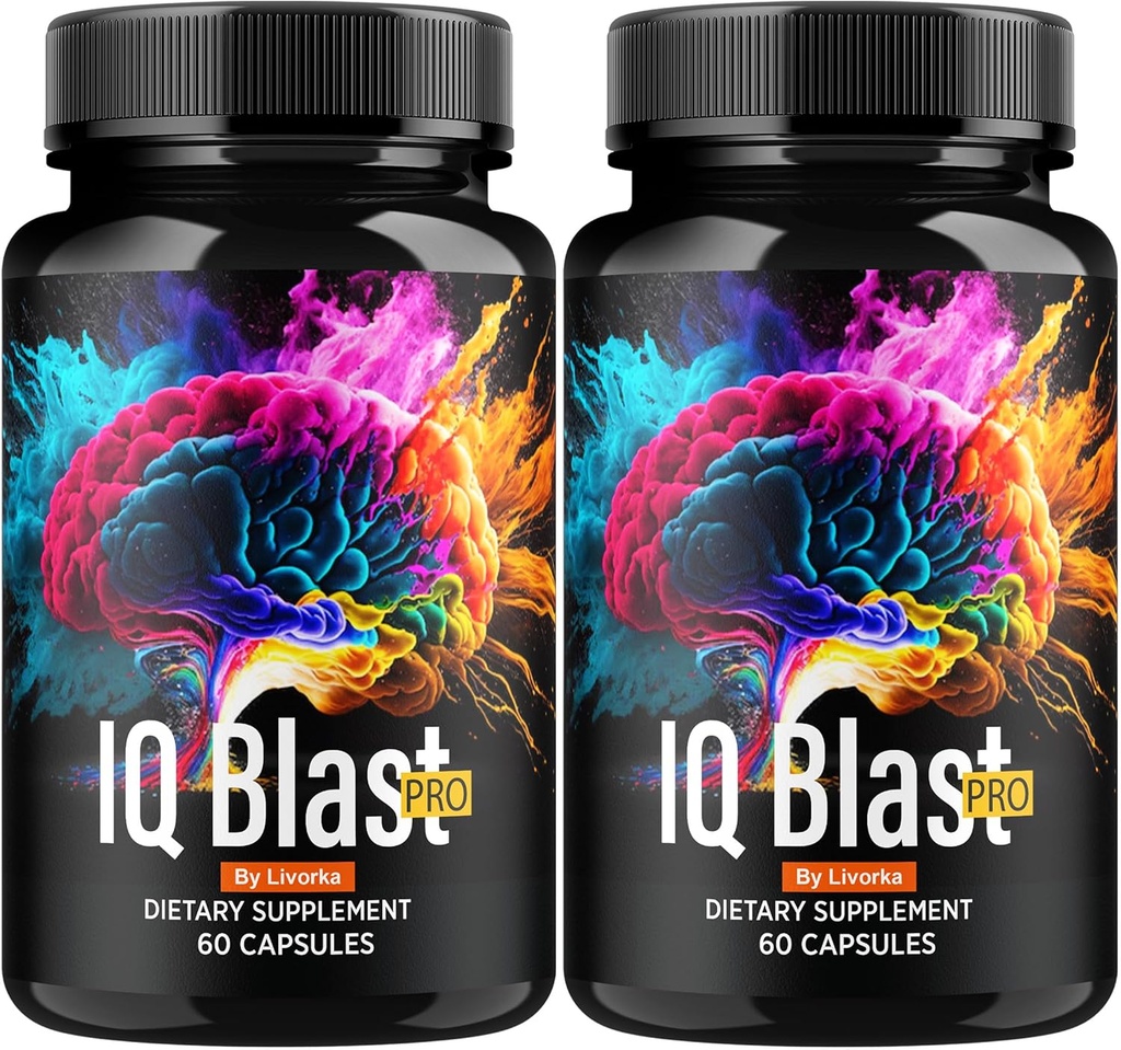 (2 Pack) Cápsulas IQ Blast Pro - Cápsulas oficiales IQ Blast Pro suplemento avanzado, Fórmula IQ Blast Pro Premium para Wellness & Health Support, Original IQ Blast Pro Reseñas, 120 Cápsulas para 2 meses