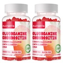 Nutravita Glucosamine Chondroitin Gummies with MSM & Elderberry Extra Strength - Joint Support, Antioxidant Immune Support Supplement for Adults, Men &amp; Women. 120 cerdas de fresa