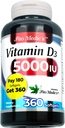 Laboratorio FITO MEDIC - Vitamina d - 5000 UI de - Vitamina d3-360 Softgels - Vitamina d3 5000 iu - para Bone, Dientes, Musculo y Soporte de Salud Inmune, Absorción Ultra alta, vitamina d3.