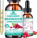 Cortisol Detox for Women & Men w. Super Calm 16-in-1 Magnesium, Theanine, Ashwagandha, St Johns Wort, Lemon Balm, Cortisol Wellness Liquid Drops for Balanced Cortisol, Harmone Balanced & Relax