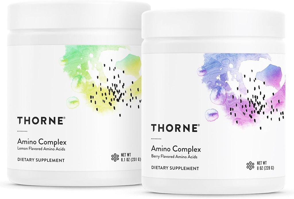 THORNE - Amino Complex Bundle - Promociona la Masa de Lean y la Producción de Energía - Lemon & Berry Flavors