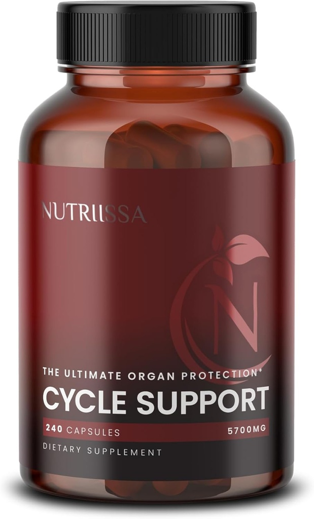 Nutriissa Cycle Support - Premium Kidney & Liver Detox - Defensa de órganos para culturistas " Weightlifters - EPEB certificado para la pureza y potencia - 400mg TUDCA & 1000mg NAC - Vegan, 240 cápsulas