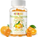Potasio Magnesio Gummies,Potasio Suplemento w/Ashwagandha,Alta Absorción Magnesio Glycinate,B6,D3, Citrato de Potasio para cáscaras,Muscle,Electroyte para Adultos Niños,Sin azúcar, 60 Gummies