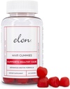 Elon Biotin Gummies for Hair Growth – 60 Count Biotin 5000mcg Por Serving for Hair, Skin and Nails – Vitamina A, Folic Acid, " Vitamina E - Pectin Cherry Flavored Gummies (30 Day Supply)