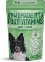 Homemade Dog Food Vitaminas Pre-Mix Powder – 24 Nutrientes Esenciales – Suplemento para Raw, Barf & Grain Gratis – para todas las edades de razas – 16oz Veggie Flavored