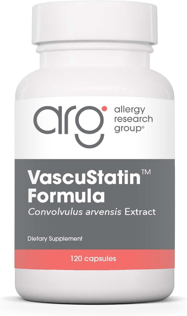 Allergy Research Group VascuStatin Suplemento dietético de Fórmula - Extracto de la arvensis de Convolvulus, Función de Vascularización Saludable, Actividad Figocítica, Producción de linfocitos - 120 Conde