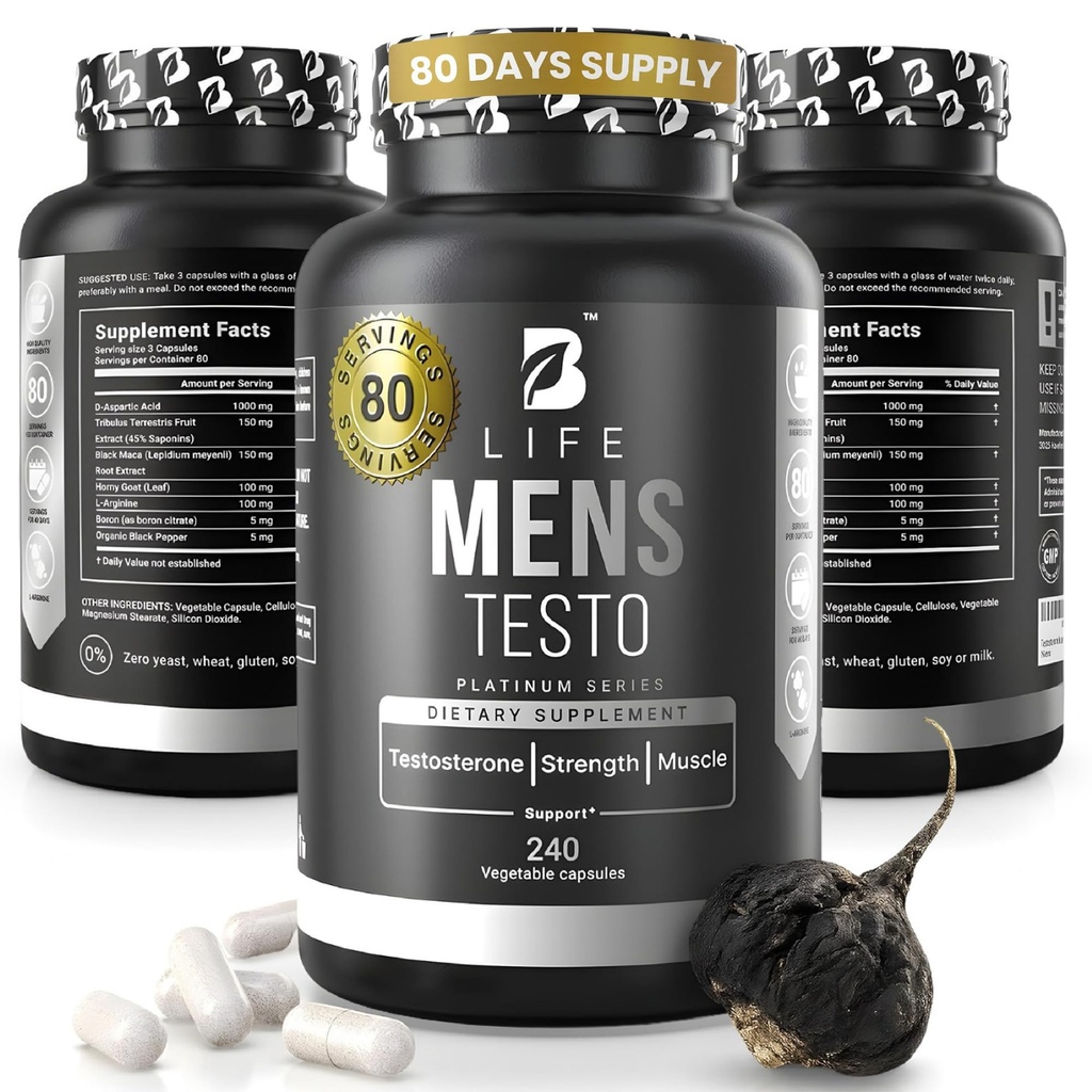 Suplemento de Boosterona Testosterone para Hombres ← Suplemento de Boron para Hombres con Tribulus Terrestris, Maca Negro, Horny Goat Weed, L-Arginine  durable Stamina, Endurance, Muscle Growth &amp; Strength