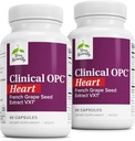 Terry Naturalmente Clínico Corazón OPC - Suplemento de salud cardíaca con Magnesio, Vitamina B6, Extracto de semillas de uva - Suplemento dietético para la salud de la arteria - 60 cápsulas (Pack of 2)