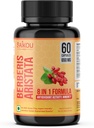 Berberine HCL Extracto 1300mg con Leche Thistle, Ceylon Cinnamon, Gymnema Sylvestre " Turmeric - 60 cápsulas